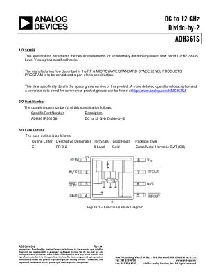 ADH361S 数据手册首页