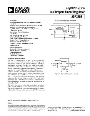 ADP3308 数据手册首页