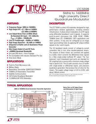 5598F datasheet cover page