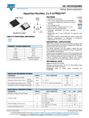 VS-10CVH02HM3 datasheet cover page
