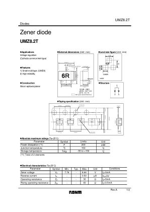 UMZ8.2T 数据手册首页