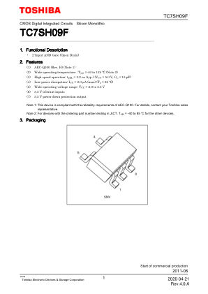 TC7SH09F datasheet cover page