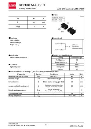 RB508FM-40SFH 数据手册首页
