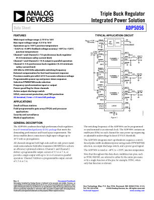 ADP5056 数据手册首页
