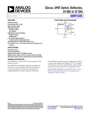 ADRF5300 数据手册首页