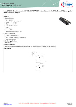 FF2400R12IP7P datasheet cover page
