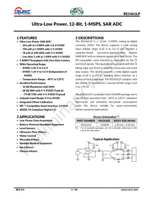 RS1461LP datasheet cover page