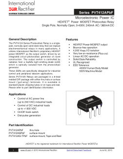 PVT412A datasheet cover page
