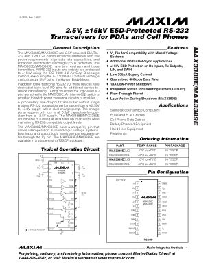 MAX3388E-MAX3389E datasheet cover page
