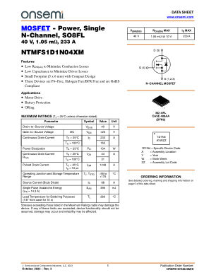 NTMFS1D1N04XM 数据手册首页