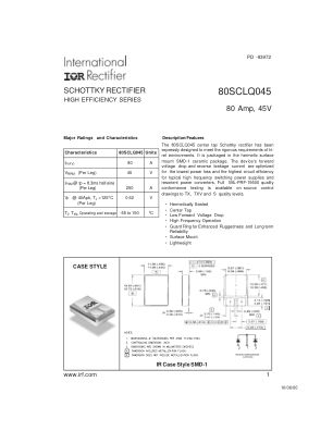 80SCLQ045 datasheet cover page