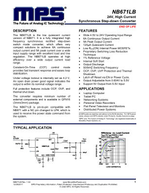 NB671LB datasheet cover page