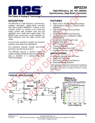MP2234 datasheet cover page