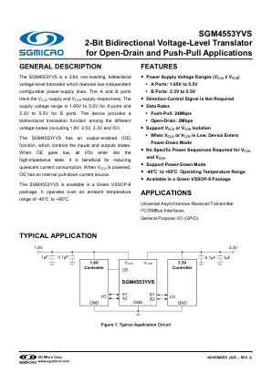 SGM4553YVS datasheet cover page