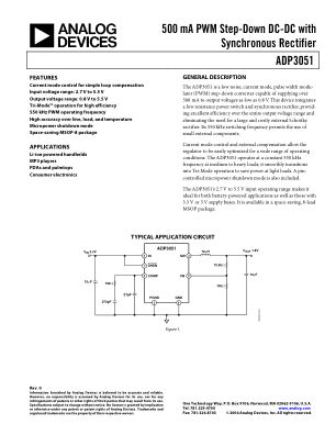 ADP3051 数据手册首页