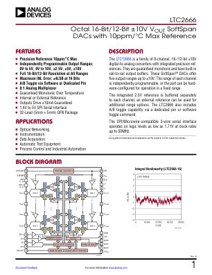 LTC2666 datasheet cover page