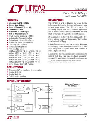 2294FA datasheet cover page