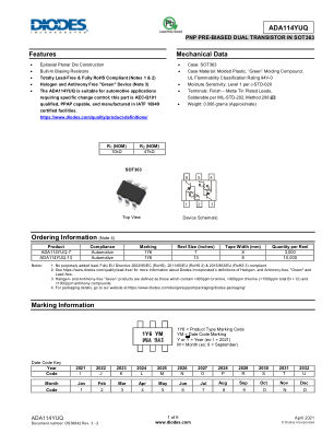 PUMB2F 数据手册首页