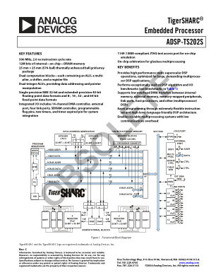 ADSP-TS202S 数据手册首页
