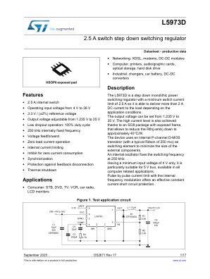 L5973D 数据手册首页