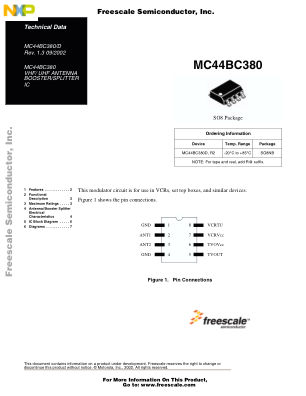 MC44BC380 数据手册首页
