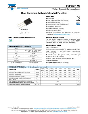FEP30XP 数据手册首页
