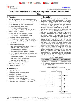 TLC6C5724-Q1 datasheet cover page