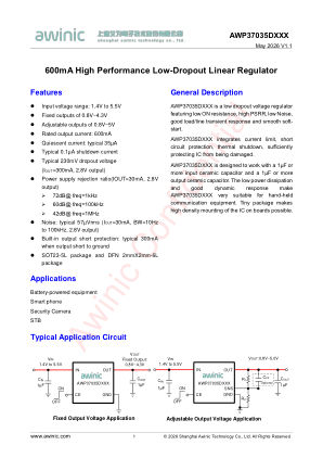 AWP37035DXXX datasheet cover page