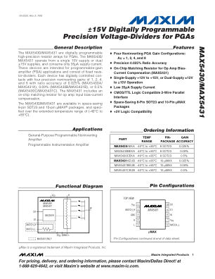 MAX5430-MAX5431 datasheet cover page