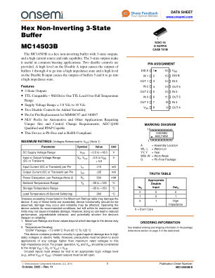 MC14503B 数据手册首页