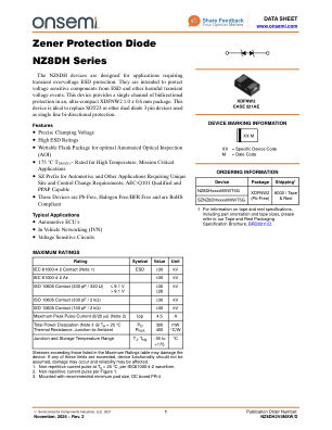 NZ8DH2V4MXW 数据手册首页