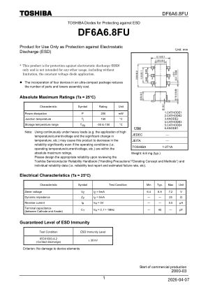 DF6A6.8FU datasheet cover page