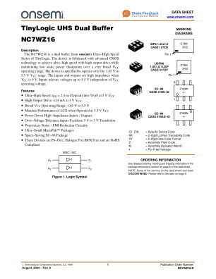 NC7WZ16 数据手册首页