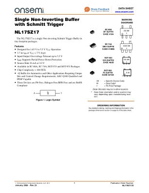 NL17SZ17 datasheet cover page