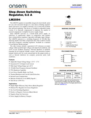 LM2594 datasheet cover page