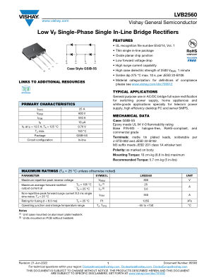 LVB2560 datasheet cover page