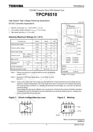 TPCP8510 datasheet cover page