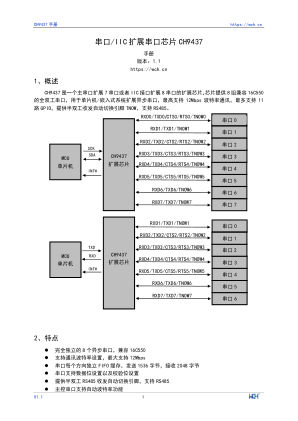CH9437F 数据手册首页