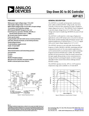 ADP1821 数据手册首页