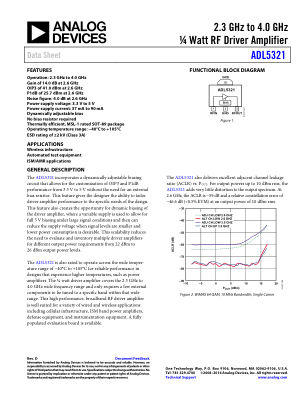 ADL5321 datasheet cover page