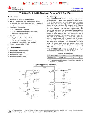 TPS650002-Q1 datasheet cover page