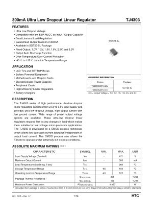 TJ4303 datasheet cover page