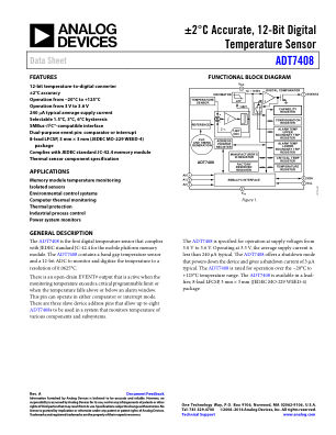 ADT7408 数据手册首页