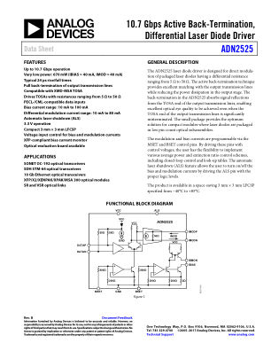 ADN2525 datasheet cover page
