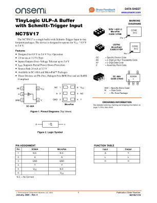 NC7SV17 数据手册首页