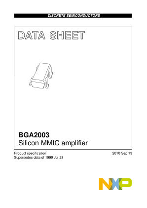 BGA2003 数据手册首页