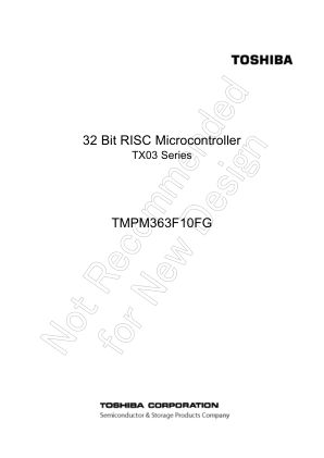 TMPM363F10FG datasheet cover page