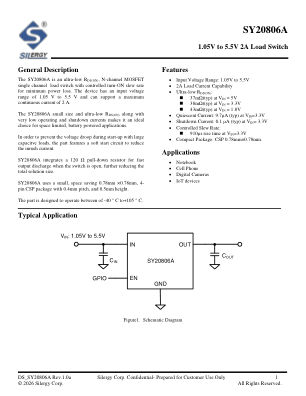 SY20806APAC 数据手册首页