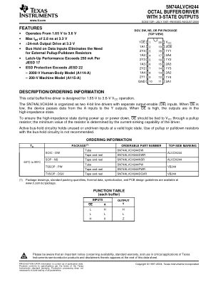 SN74ALVCH244 datasheet cover page