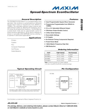DS1086-DS1086Z datasheet cover page